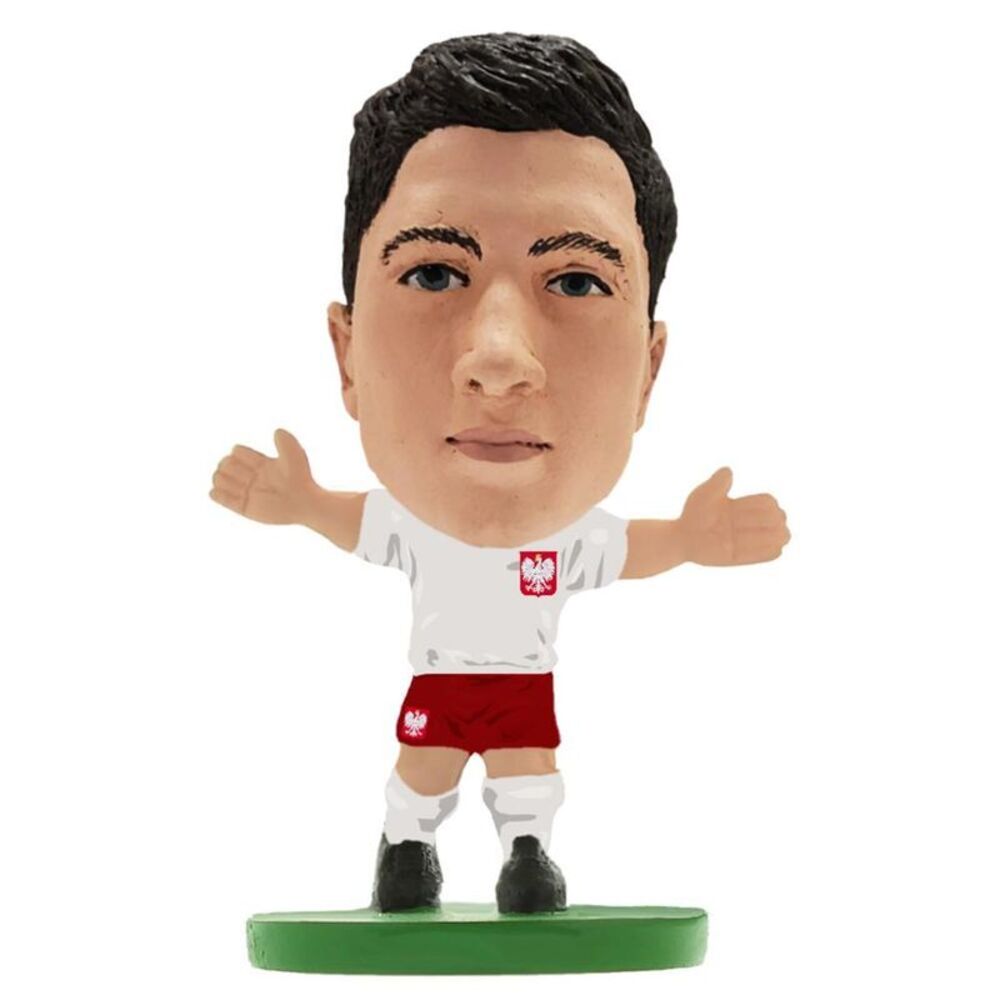 Poland Robert Lewandowski SoccerStarz Figurine / White/Red